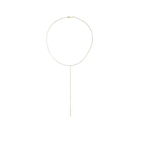 Collier en or jaune - Pierre de lune