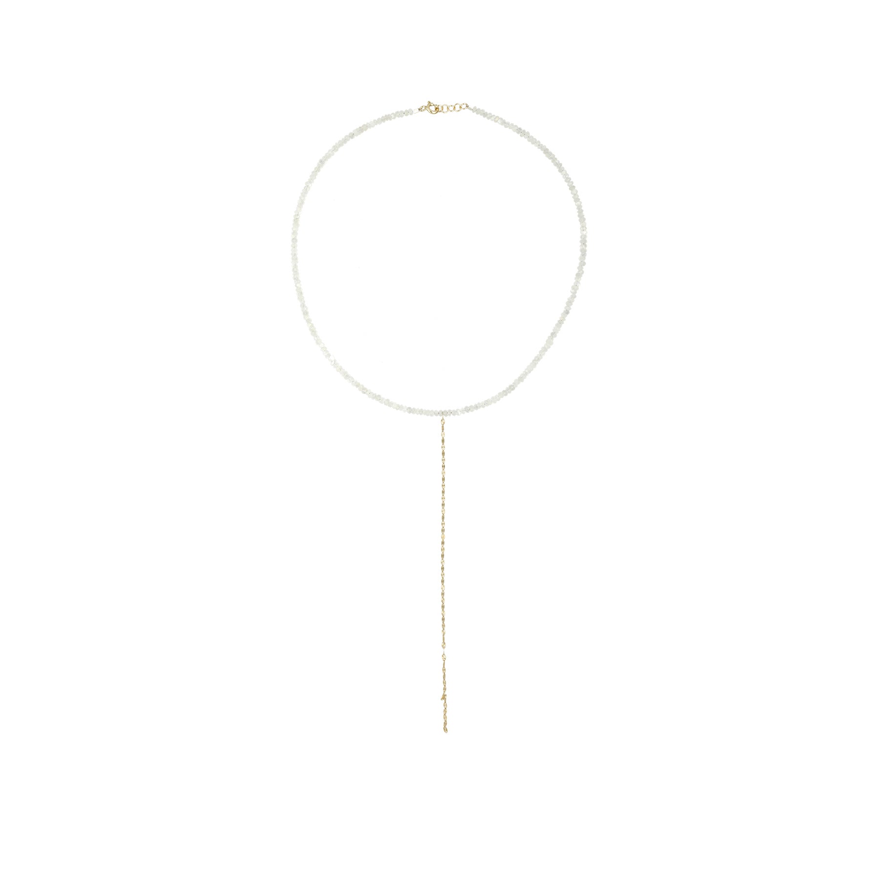 Collier en or jaune - Pierre de lune