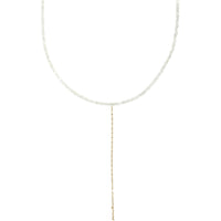 Collier en or jaune - Pierre de lune