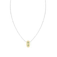 Collier Montauk N°3 en or jaune - Pierre de soleil & Tourmaline