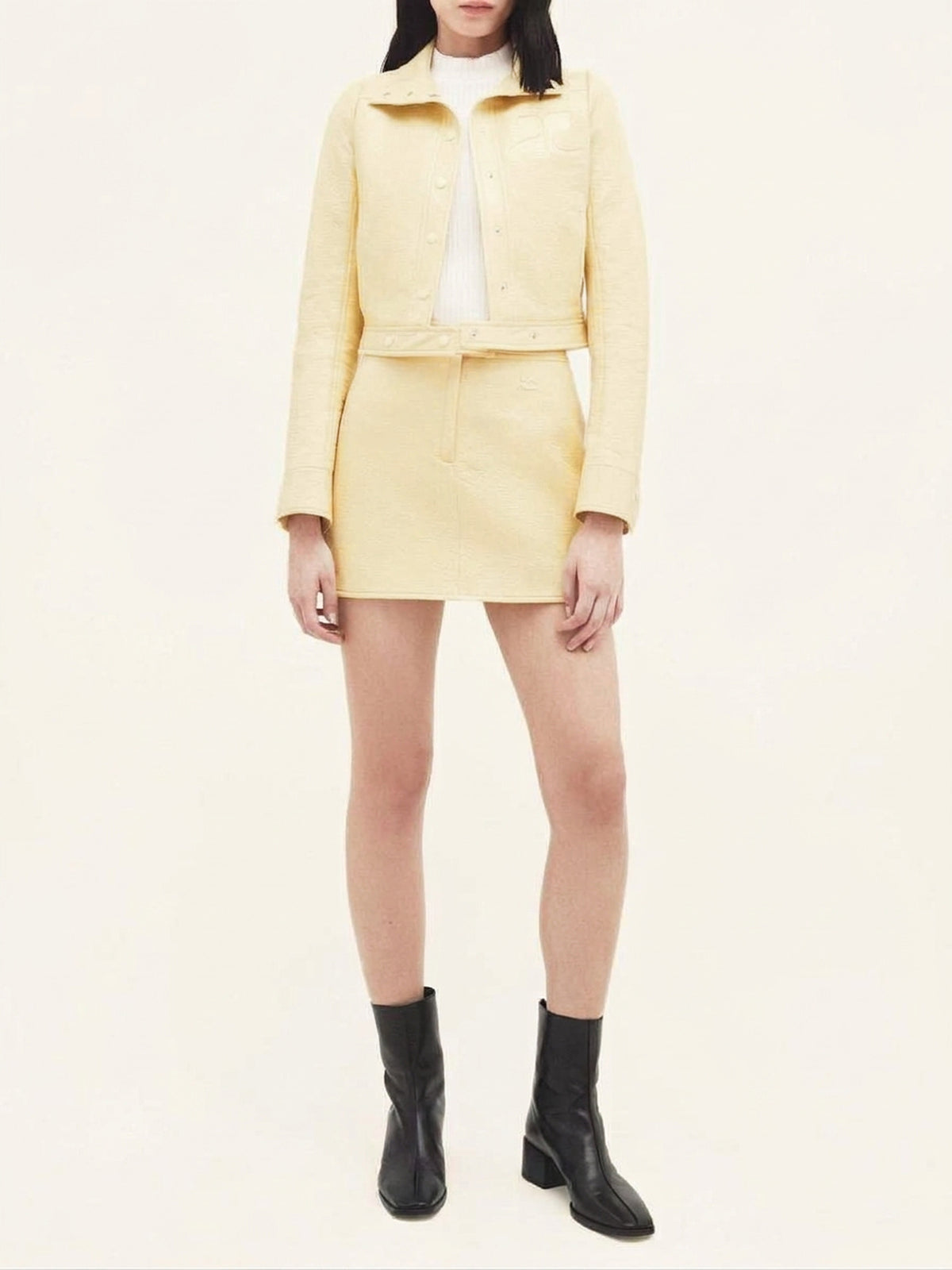 Veste Réédition en vinyle - Pastel Yellow