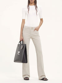 Signature 70s-style bootcut slim-fit trousers - Steel Grey