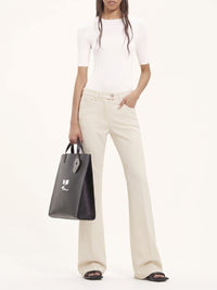 Pantalon ajusté bootcut 70's - Oatmeal