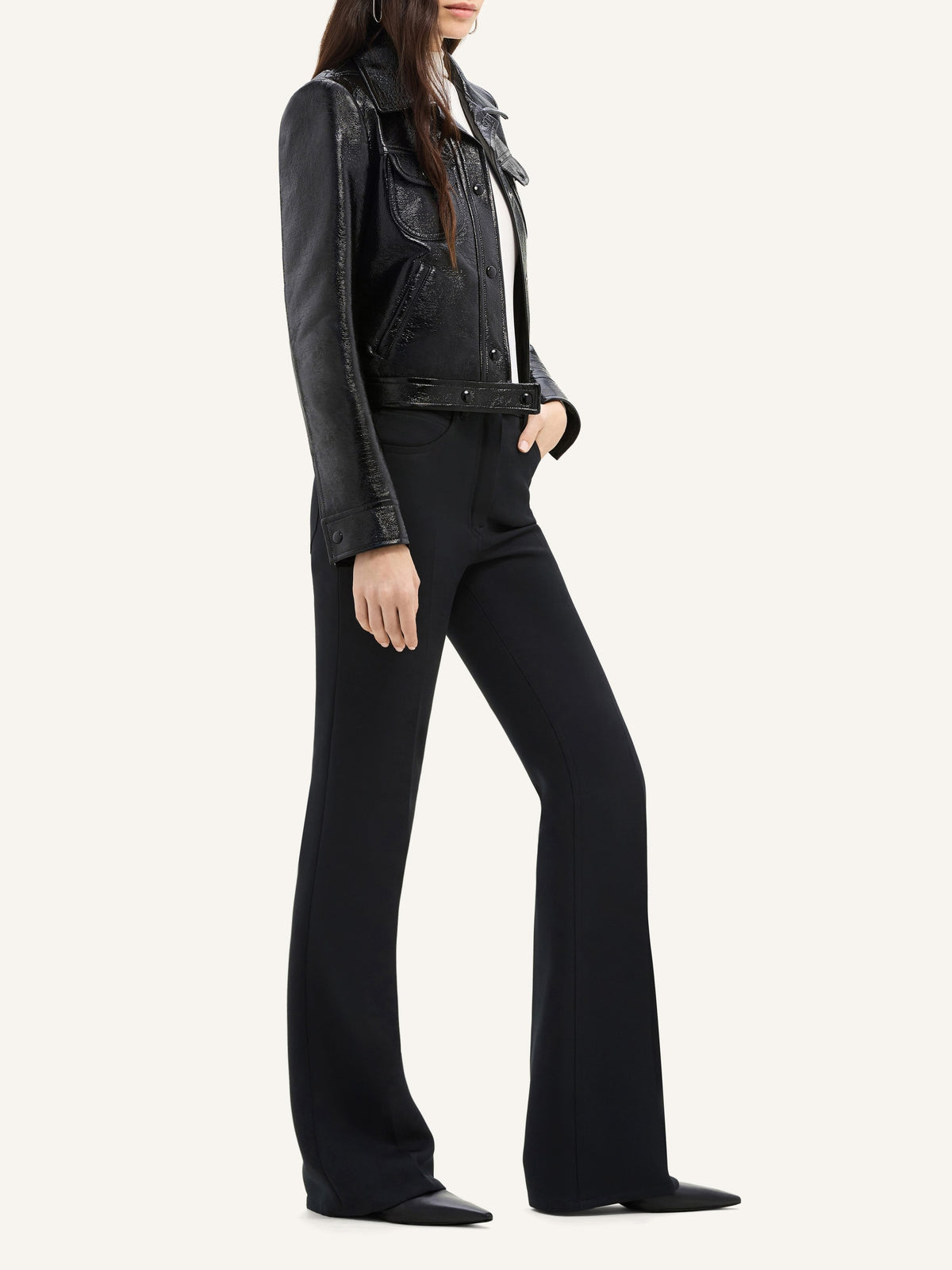 Pantalon bootcut 70s - Black