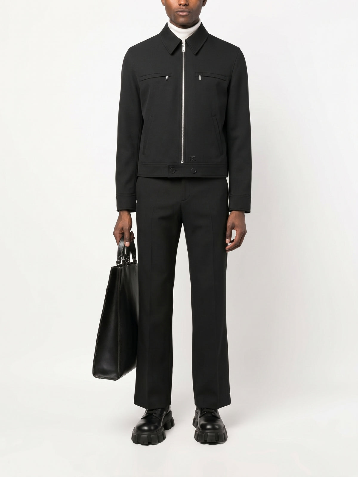 Retro Heritage twill trousers - Black