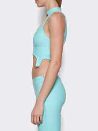 Débardeur Suspenders en jersey - Turquese