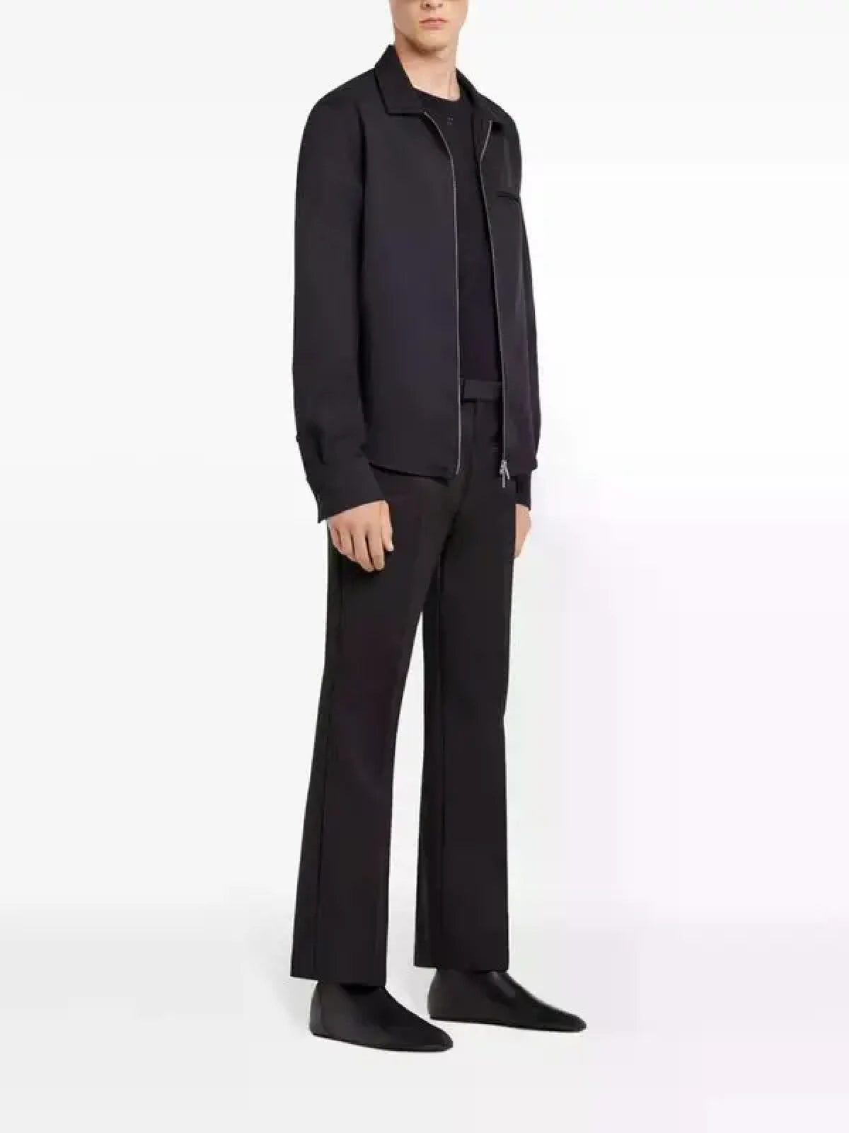 PRIX MARQUE : 150 / CHEMISE ZIPPÉE EN TWILL