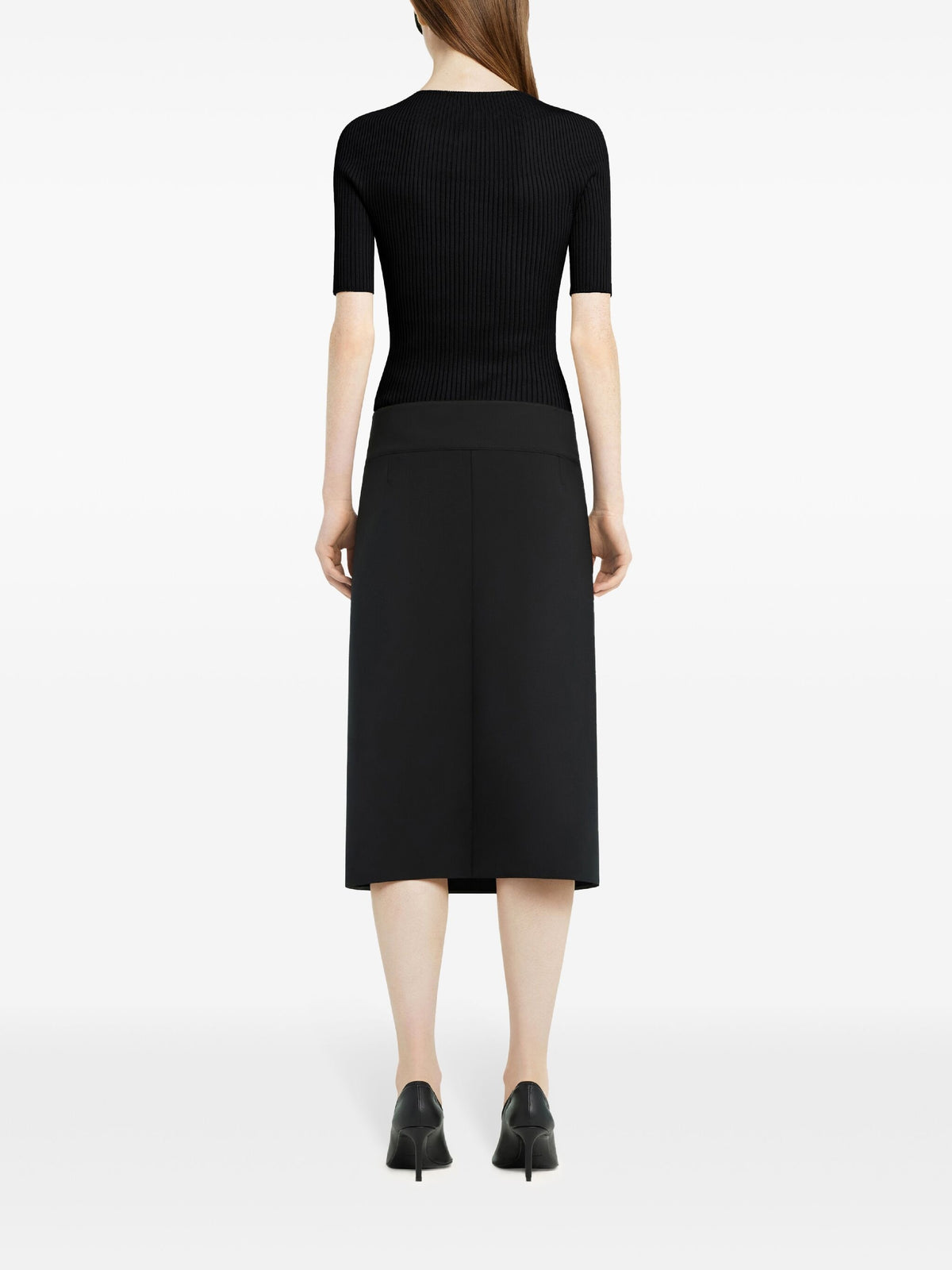PRIX MARQUE : 190 / JUPE CEINTURÉE À FENTE