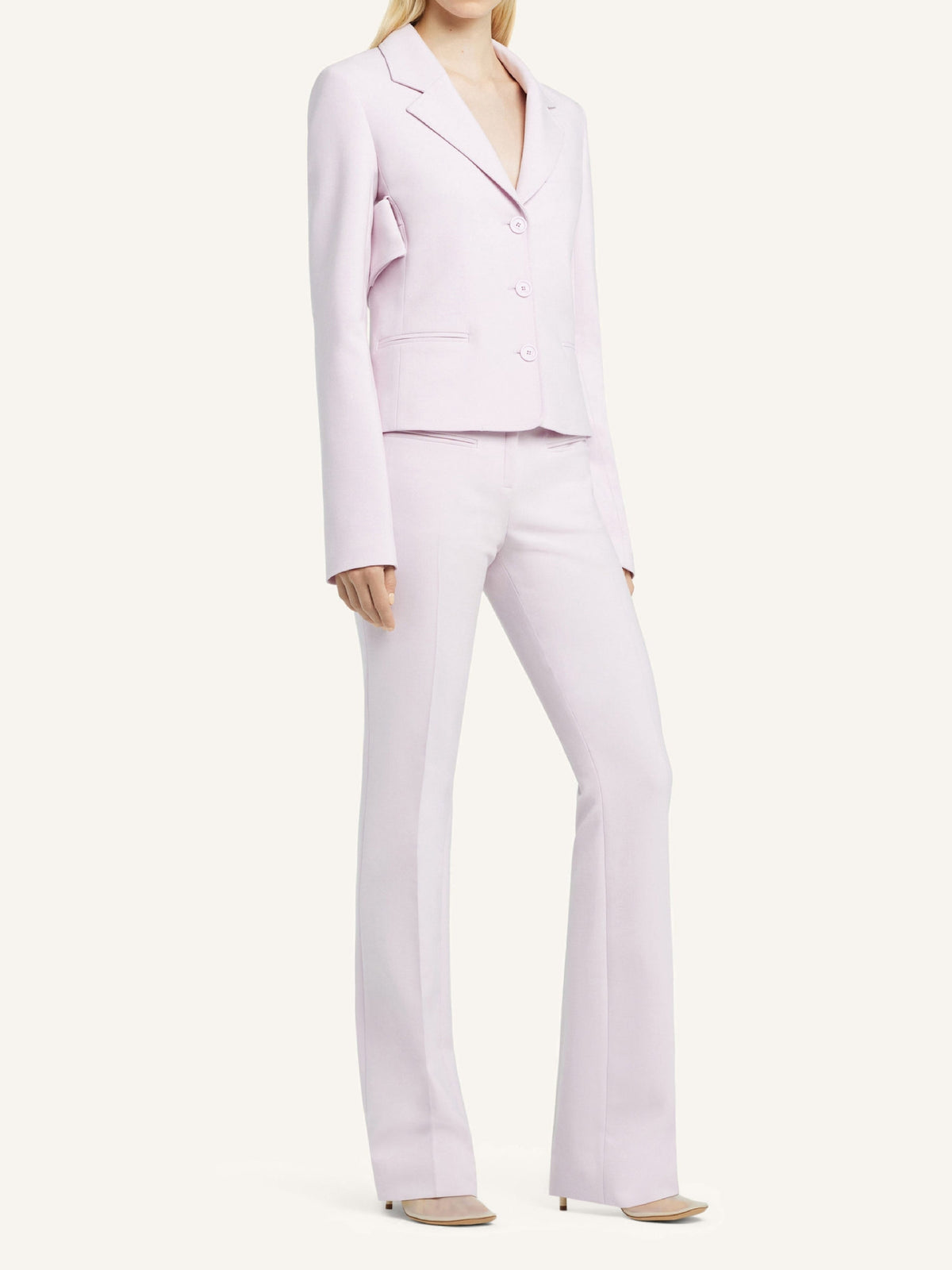 Pantalon bootcut Héritage en laine - Salt Pink