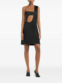 PRIX MARQUE : 250 / ROBE COURTE AJOURÉE EN SATIN