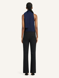 PRIX MARQUE : 130 / BLOUSE COL FOULARD SANS MANCHES