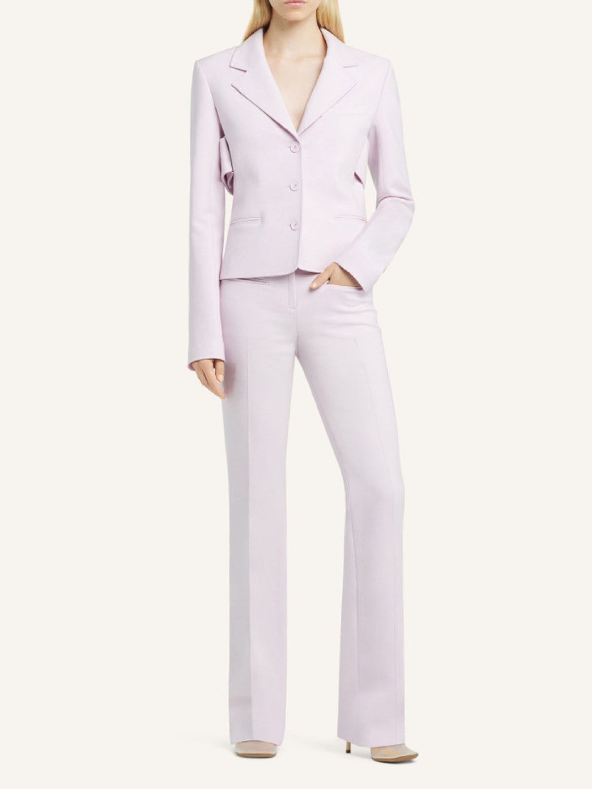 Veste tailleur en laine - Salt Pink