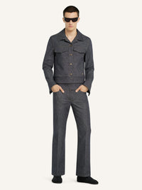 PRIX MARQUE : 190 / BLOUSON TRUCKER UTILITAIRE EN DENIM