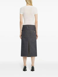 PRIX MARQUE : 190 / JUPE CEINTURE DOUBLE EN DENIM
