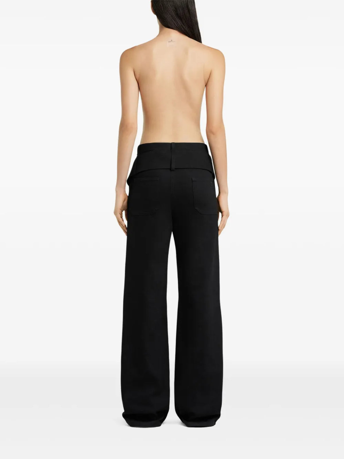 PRIX MARQUE : 170 / PANTALON EN DENIM CEINTURE DOUBLE