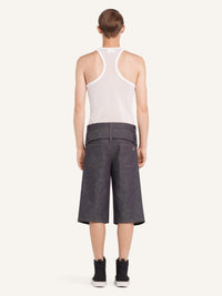 PRIX MARQUE : 130 / SHORT CEINTURÉ EN DENIM