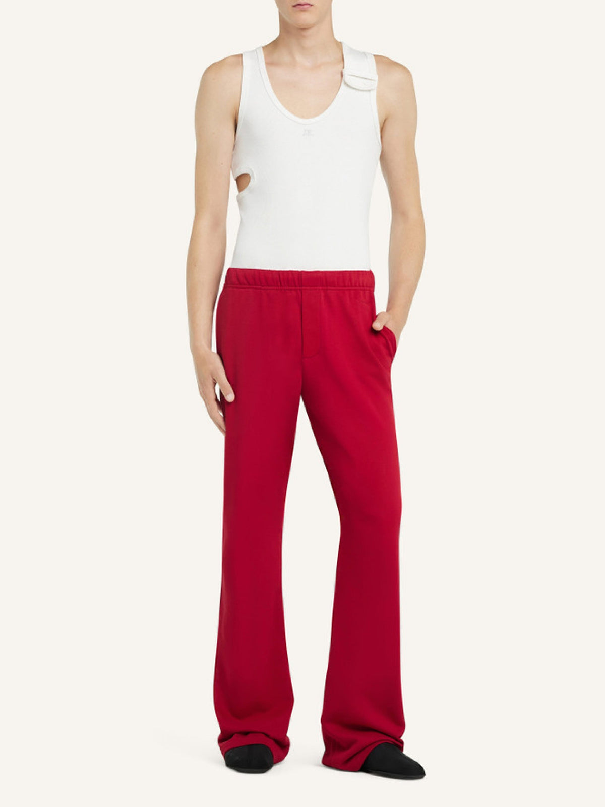 Pantalon brodé en molleton - Ruby