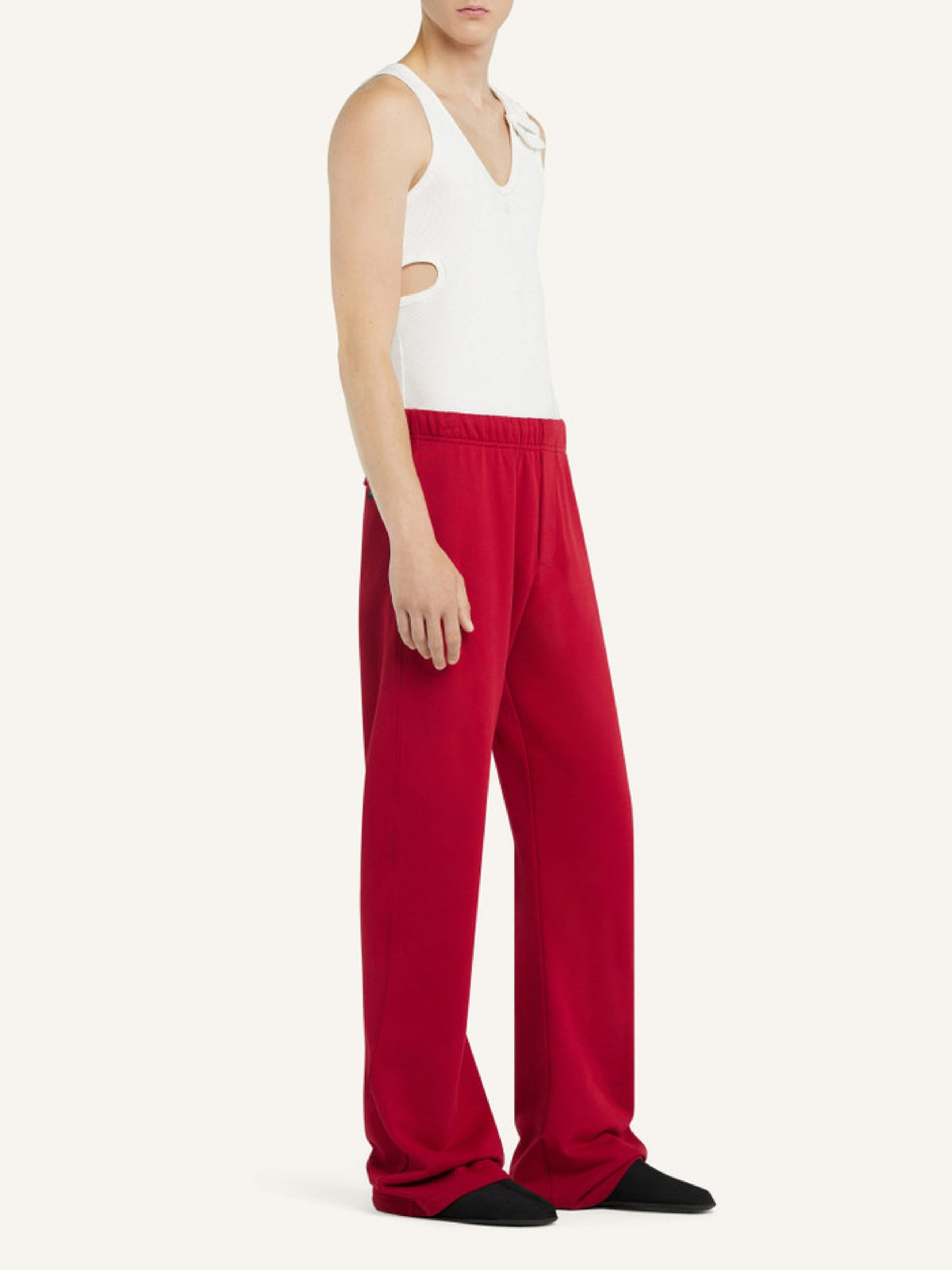 Pantalon brodé en molleton - Ruby