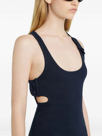 PRIX MARQUE : 140 / ROBE À BOUCLES CÔTELÉE 90'S