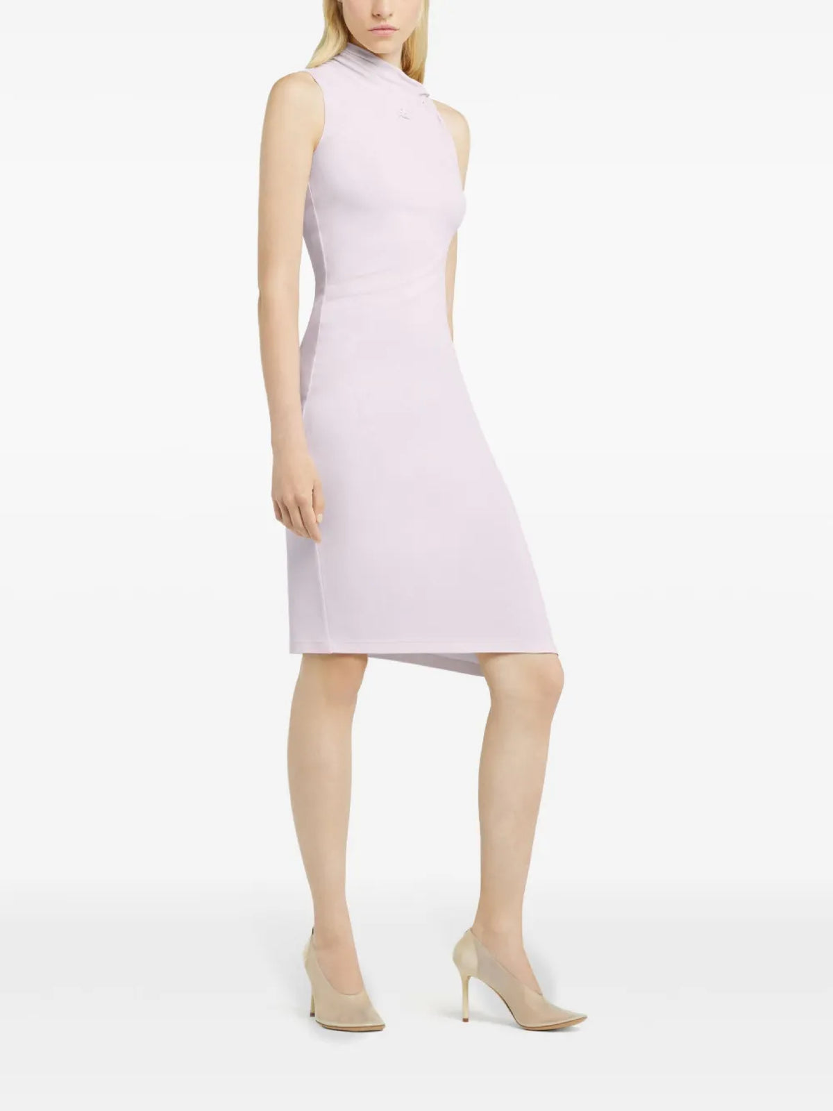 PRIX MARQUE : 200 / ROBE DRAPÉE SANS MANCHES