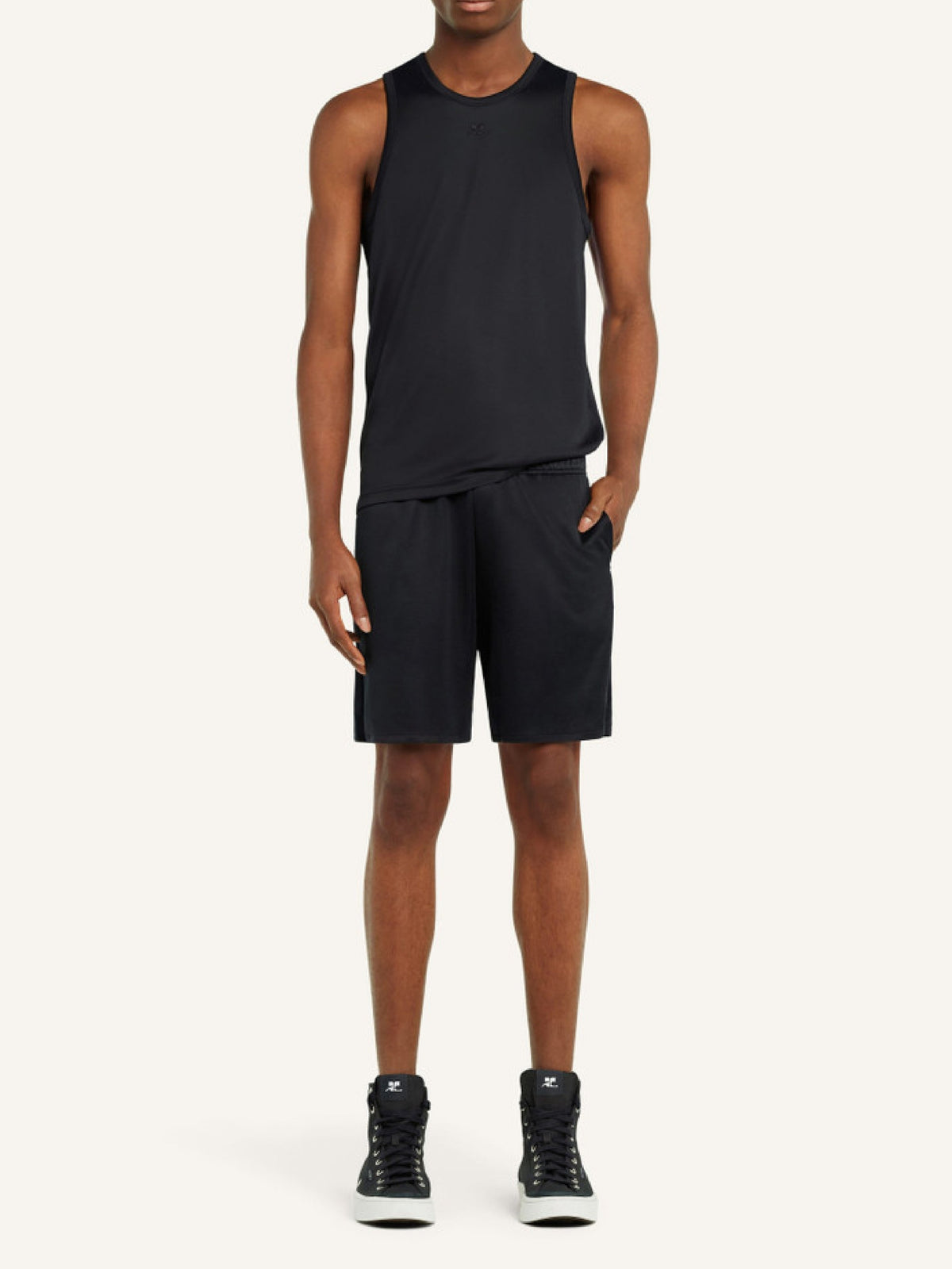 Short football en jersey - Navy