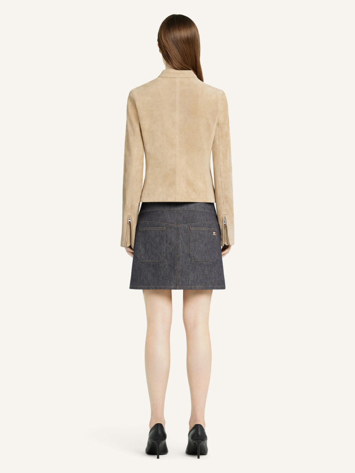 PRIX MARQUE : 650 / VESTE CITY EN SUEDE