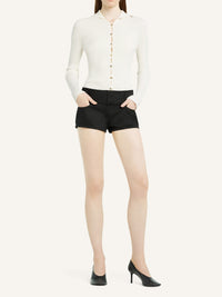Cardigan Solar en maille - Heritage White