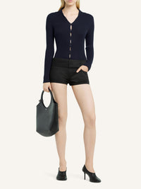 Cardigan Solar en maille - Navy