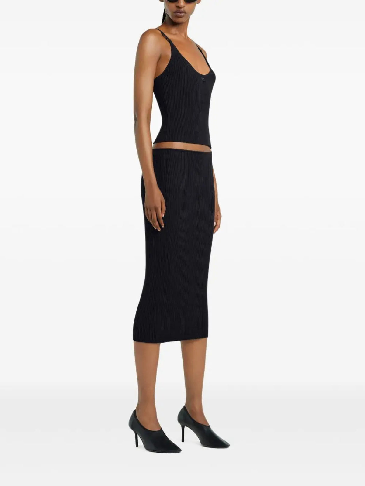PRIX MARQUE : 190 / JUPE MIDI LOOP EN MAILLE