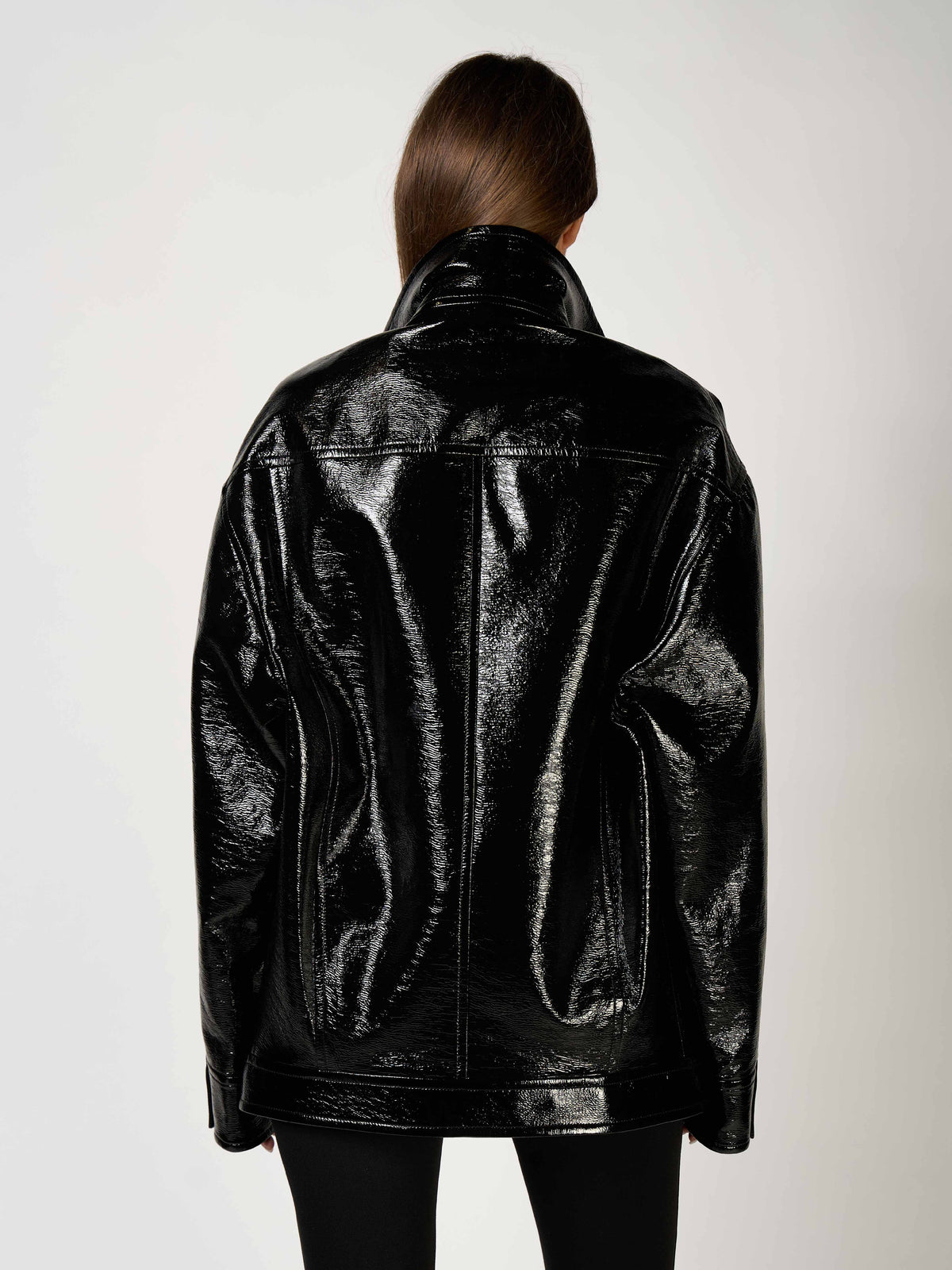 PRIX MARQUE : 300 / BLOUSON ICONIQUE VINYLE OVERSIZE