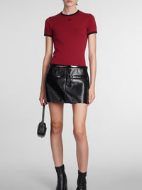 T-shirt contrasté - Red & Black