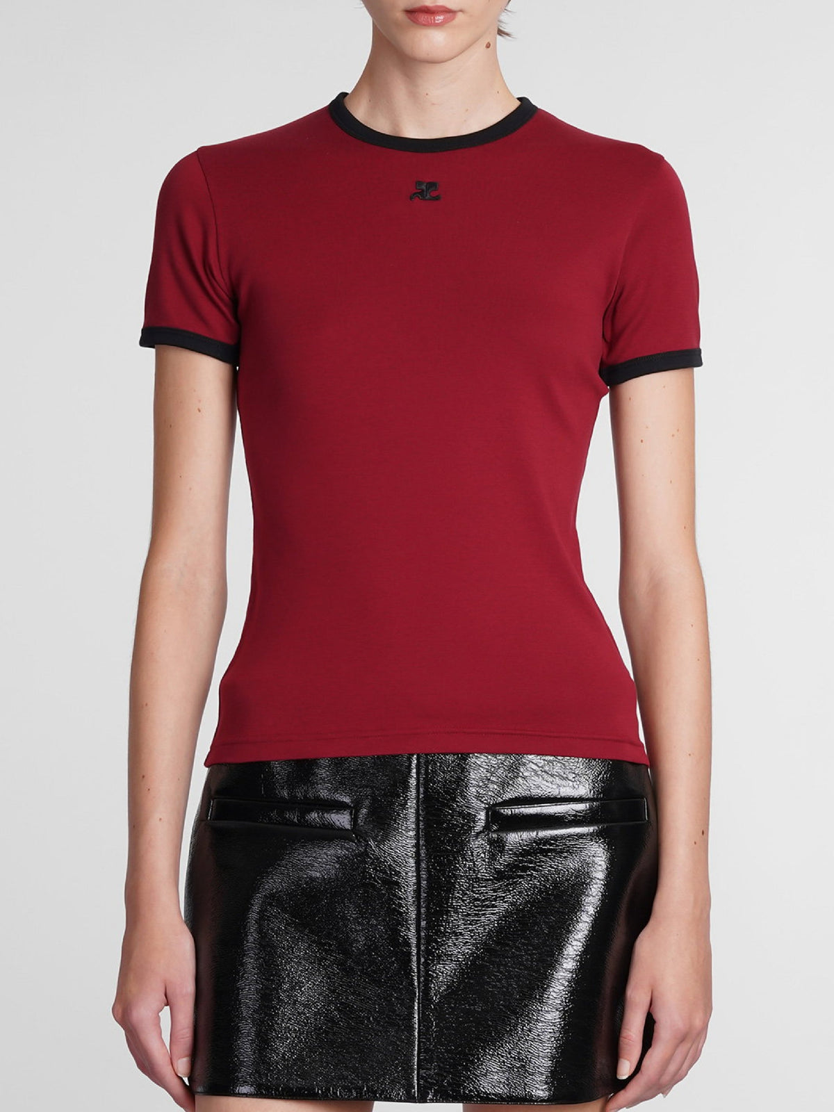 T-shirt contrasté - Red & Black