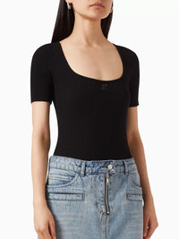 PRIX MARQUE : 120 / BODY EN MAILLE ENCOLURE CARREE