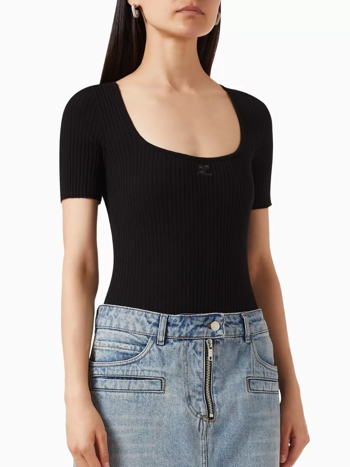 PRIX MARQUE : 120 / BODY EN MAILLE ENCOLURE CARREE