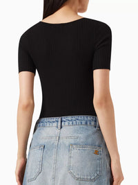 PRIX MARQUE : 120 / BODY EN MAILLE ENCOLURE CARREE
