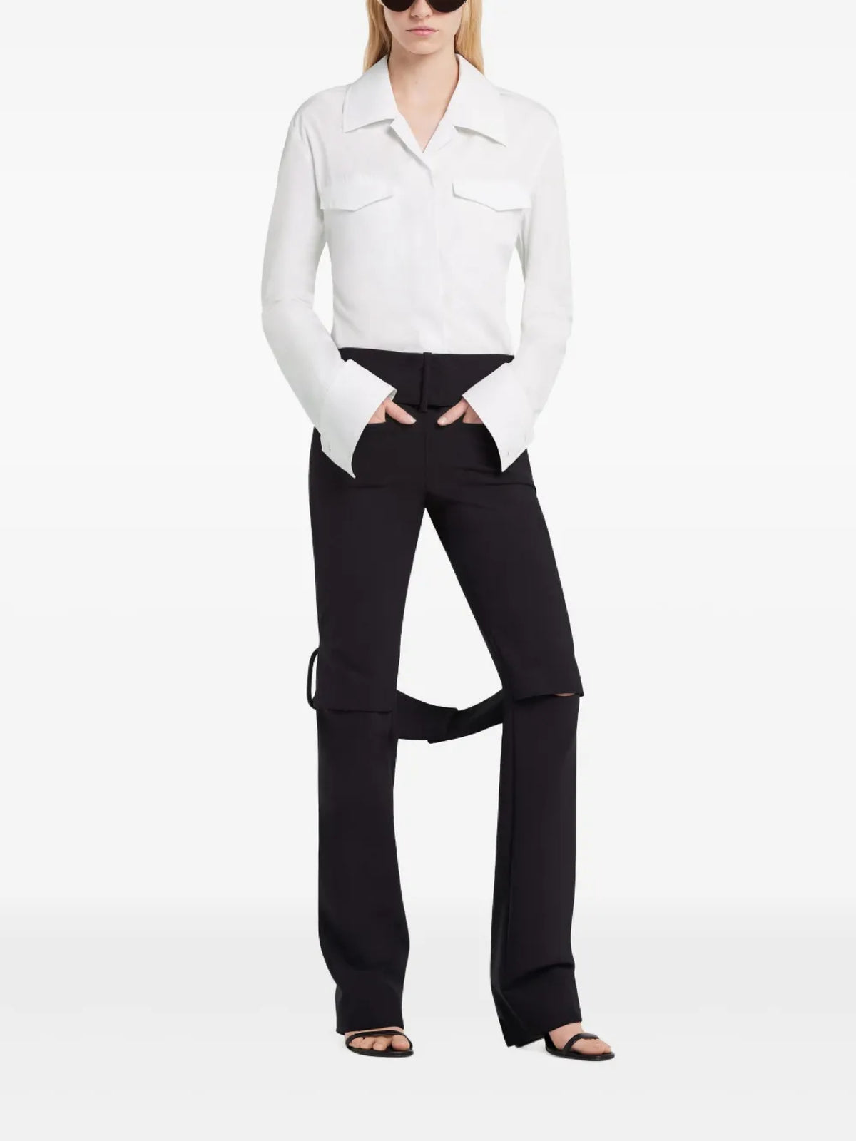 PRIX MARQUE : 150 / CHEMISE EN SATIN 2 POCHES
