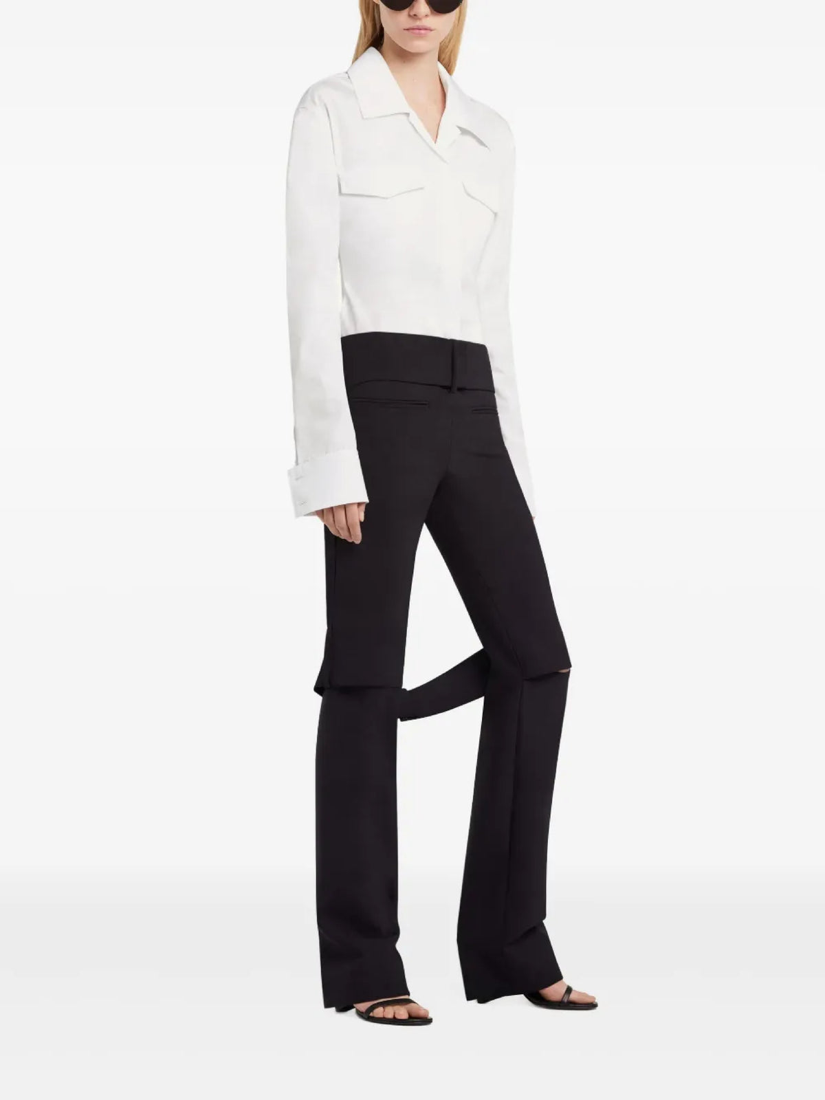 PRIX MARQUE : 150 / CHEMISE EN SATIN 2 POCHES