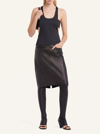 Top Infini en satin - Black