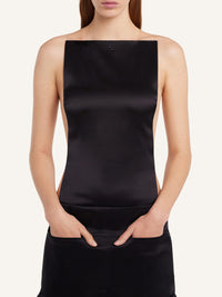 Mini jupe ceinture inversée - Black