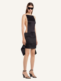PRIX MARQUE : 150 / MINI JUPE CEINTURE INVERSÉE EN SATIN