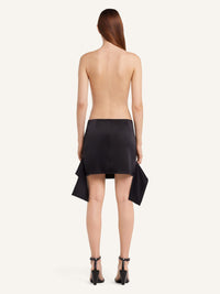 PRIX MARQUE : 150 / MINI JUPE CEINTURE INVERSÉE EN SATIN