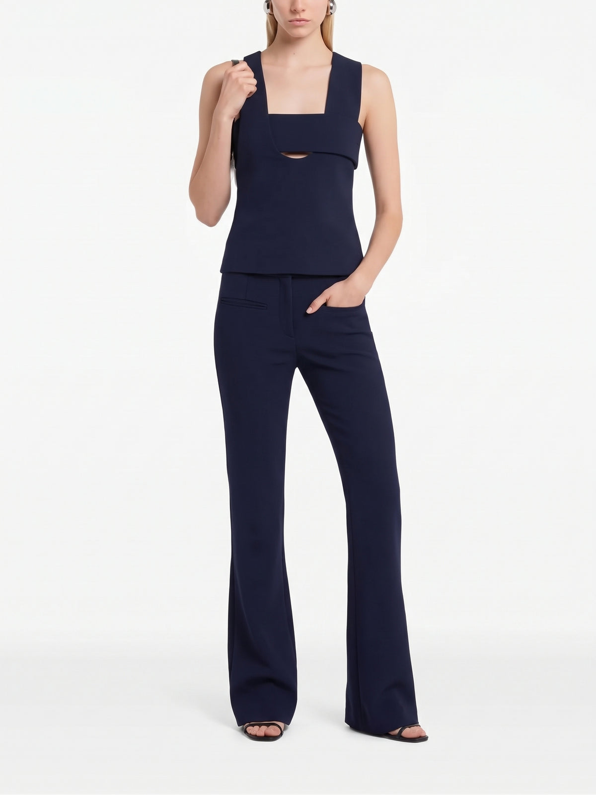 Débardeur Infini en laine - Navy