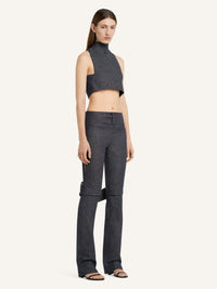 PRIX MARQUE : 190 / PANTALON BOOTCUT STRAP EN DENIM