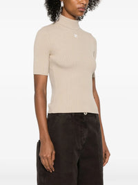 PRIX MARQUE : 120 / PULL MANCHES COURTES EN MAILLE