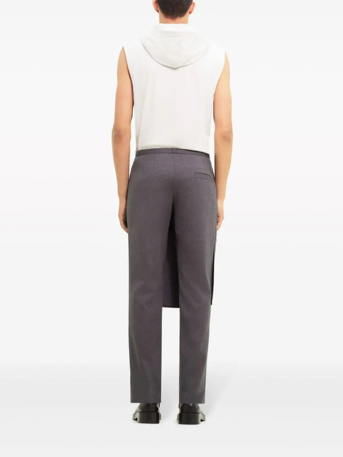 PRIX MARQUE : 190 / PANTALON TAILLEUR TUBE EN LAINE