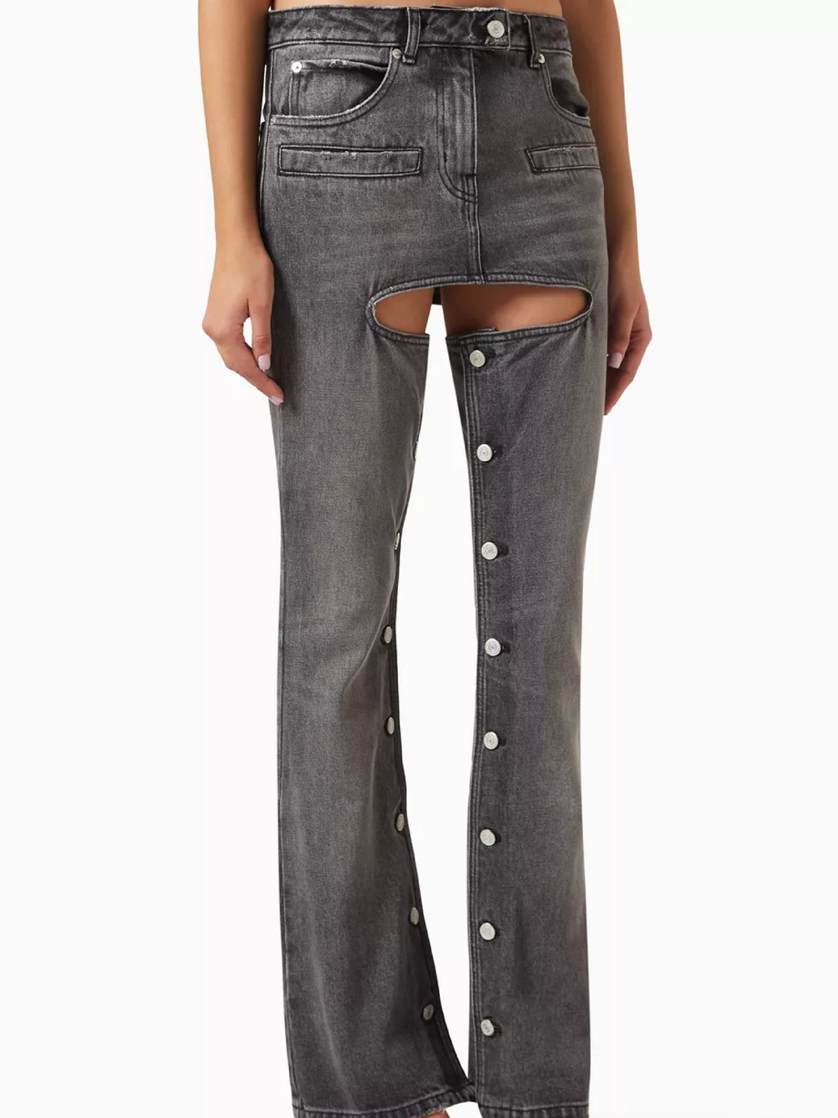 PRIX MARQUE : 120 / PANTS CHAPS BLACK DENIM-34