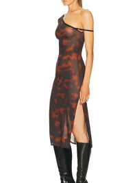 Robe à une manche en crêpe - Havana & Tortoise