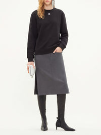 Sweatshirt à col rond - Black