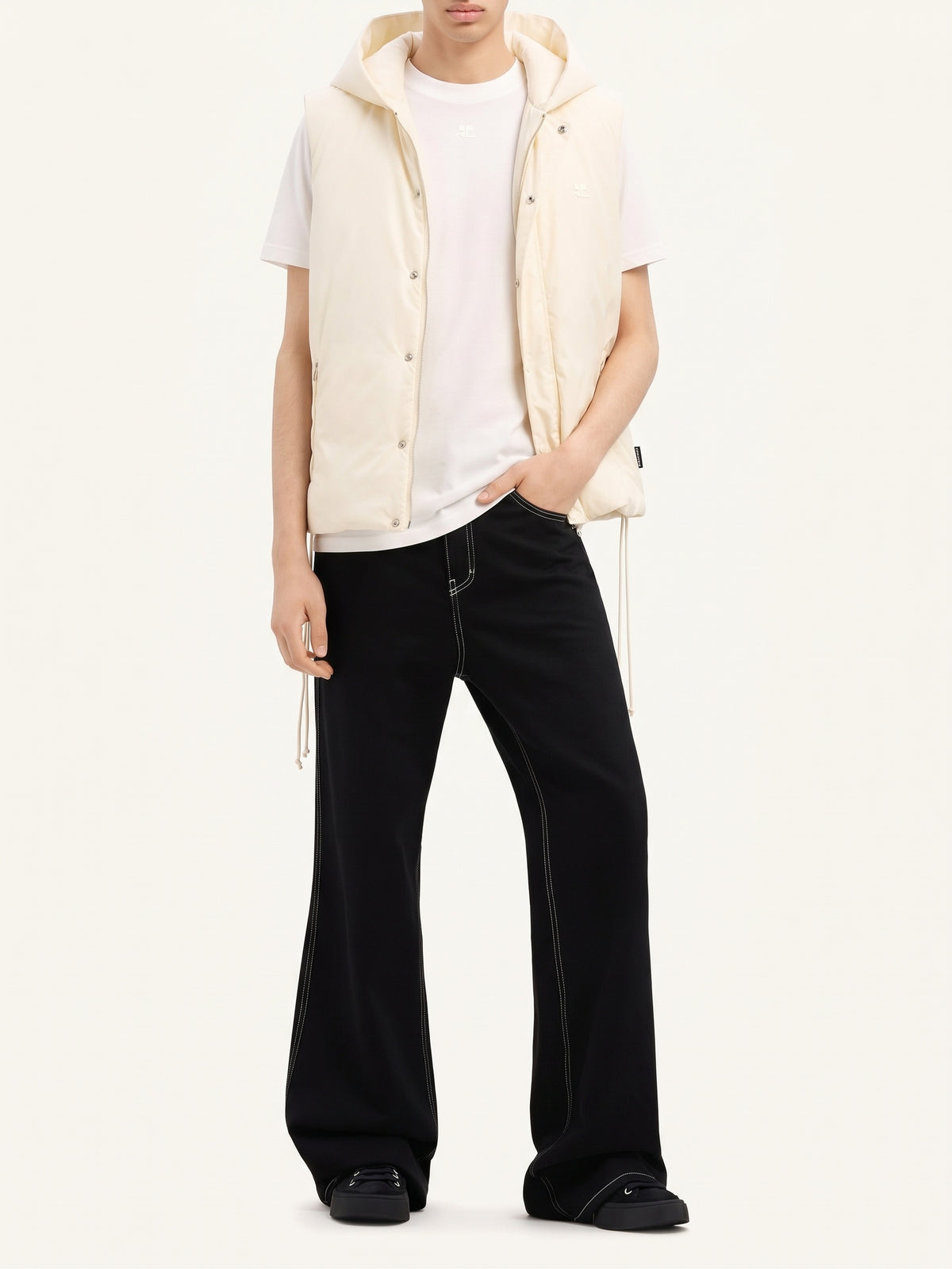 Doudoune sans manches en nylon - Natural
