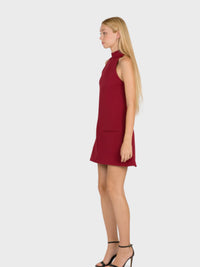 PRIX MARQUE : 190 / ROBE TRAPÈZE EN TWILL SANS MANCHES